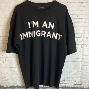 LABRUM LONDON “I’m An Immigrant” T-Shirt Men’s XL Designer Africa Cause Protest